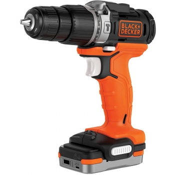 Акумуляторна ударна дриль-шуруповерт GoPak, 12 В, 1.5 Аг, USB BLACK+DECKER BDCHD12S1