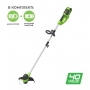 Триммер аккумуляторный Greenworks G40LTK2 с АКБ и ЗУ